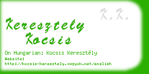 keresztely kocsis business card